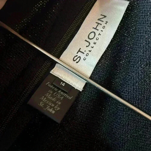 St. John Collection Sleeveless Coastal Knit Dress - Picture 4 of 6